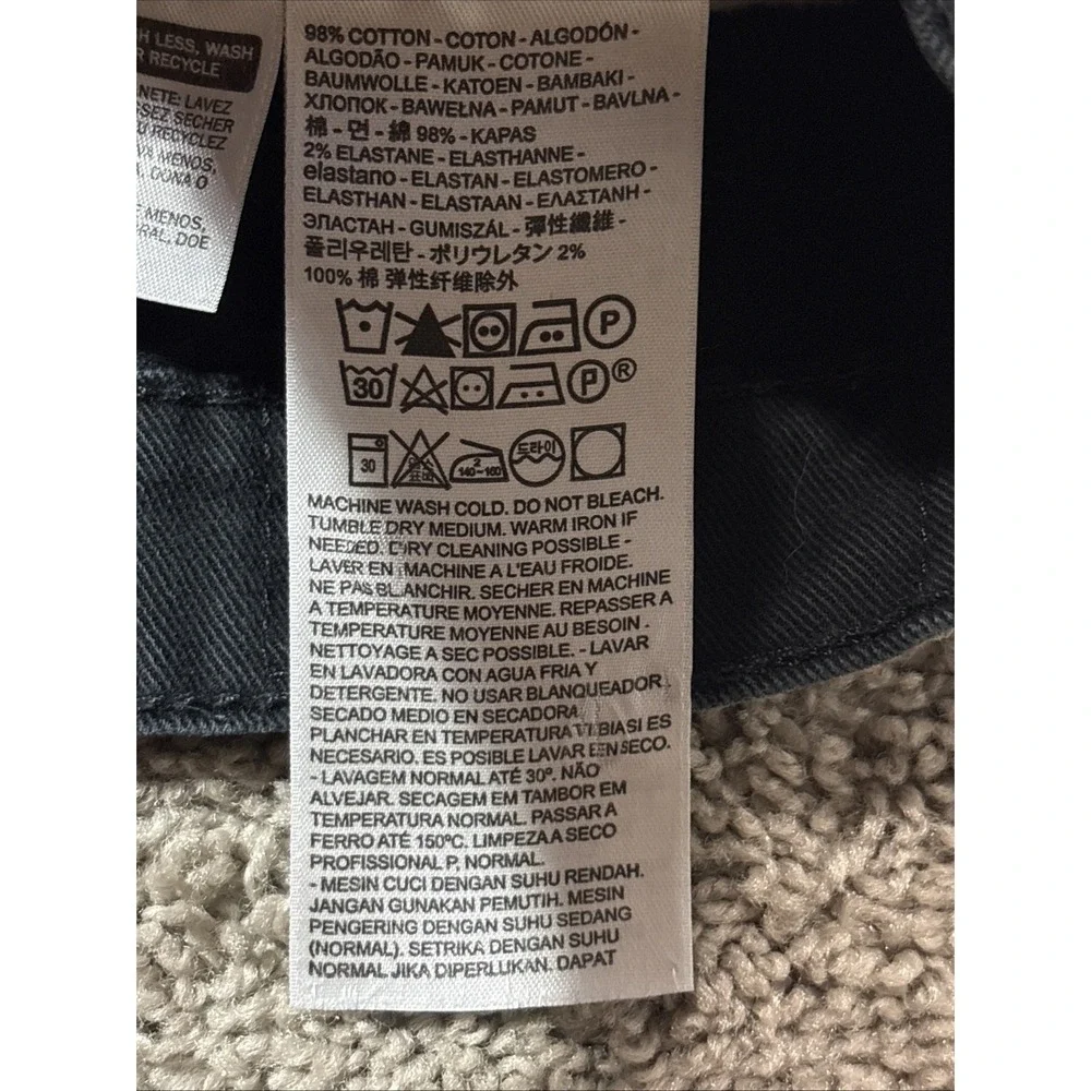 Levis 541 Athletic Taper Jeans Mens W38 L32 Black Denim Pants 18181-0019